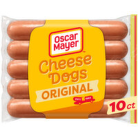 Oscar Mayer Uncured Cheese Hot Dogs, 10 Each