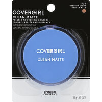 CoverGirl Clean Pressed Powder, Oil Control, Medium Light 535, 0.35 Ounce