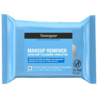 Neutrogena Cleansing Towelettes, Ultra-Soft, Makeup Remover, 25 Each