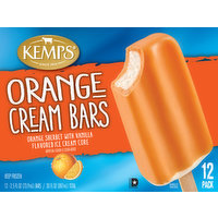 Kemps A delicious duo of orange sherbet with a vanilla ice cream center., 12 Each