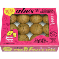 Abe's Muffins Mini, Lemon Poppy, Vegan, 12 Each