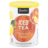 Essential Everyday Iced Tea Mix, Lemon Flavor, Sugar Sweetened, 23.6 Ounce