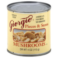 Giorgio Mushrooms, Pieces & Stems, 4 Ounce