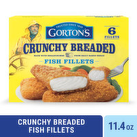 Gorton's Fish Fillets, Crunchy Breaded, 11.4 Ounce