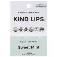 Kind Lips Lip Balm, Sweet Mint, Premium, 2 Each