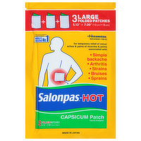 Salonpas-Hot Capsicum Patch, Folded, Large, 3 Each