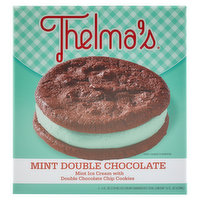 Thelma's Ice Cream Sandwiches, Mint Double Chocolate, 4 Each