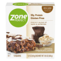 Zone Perfect Oatmeal Chocolate Chunk Protein Bars, 7.05 Ounce