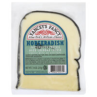 Yancey's Fancy Cheddar Cheese, Pasteurized Process Aged, Horseradish, 7.6 Ounce