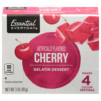 Essential Everyday Gelatin Dessert, Cherry, 3 Ounce