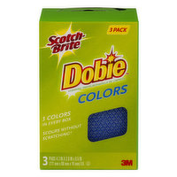 Scotch-Brite Scotch-Brite Dobie Colors Sponge, 3 Each