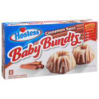 Hostess Baby Bundts Cakes, Cinnamon Swirl, Mini, 8 Each