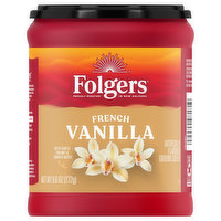 Folgers Coffee, French Vanilla, Ground, 9.6 Ounce