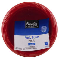 Essential Everyday Bowls, Party, Plastic, 20 fl oz, 18 Each