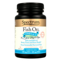 Spectrum Fish Oil Omega-3 Dietary Supplement Softgels, 100 Each