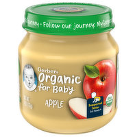Gerber Organic for Baby Apple, Supported Sitter 1st Foods, 4 Ounce