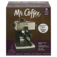 Mr. Coffee Steam Espresso & Cappuccino Maker, 4 Shot, 1 Each