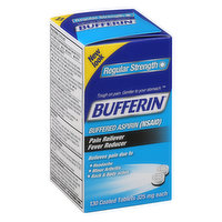 Bufferin Buffered Aspirin, Regular Strength, 325 mg, Coated Tablets, 130 Each