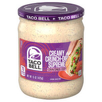 Taco Bell Cravings Dip, Creamy Crunch-Dip Supreme, 15 Ounce