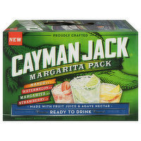 Cayman Jack Malt Beverage, Premium, Mango, Watermelon, Margarita, Strawberry, Margarita Pack, 12 Each