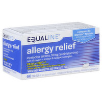 Equaline Allergy Relief, 10 mg, Original Prescription Strength, Tablets, 60 Each