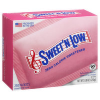 Sweet N Low Sweetener, Zero Calorie, 250 Each