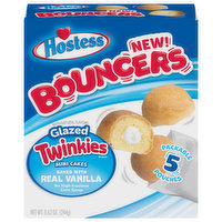 Hostess Twinkies Cakes, Glazed, Mini, 5 Each