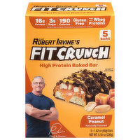 FitCrunch Baked Bar, High Protein, Caramel Peanut, 5 Each