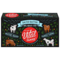 Vital Farms Grass-Fed Salted Butter, 2 Each