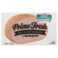 Smithfield Delicatessen Turkey Breast, Smoked, Prime Fresh, 7 Ounce