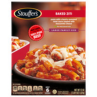 Stouffer's Pasta, Baked Ziti, Large Family Size, 57 Ounce