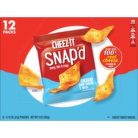 Cheez-It Cheese Cracker Chips, Cheddar Sour Cream and Onion, 12 Each