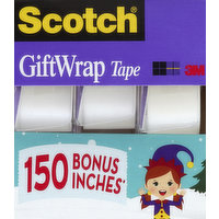 Scotch GiftWrap Tape, 3 Each