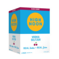 High Noon Black Cherry Vodka Hard Seltzer 355ml, 355 Millilitre