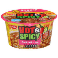 Nissin Ramen Noodle Soup, Shrimp Flavor, Hot & Spicy, 3.27 Ounce