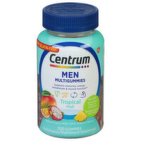 Centrum Multigummies, Men, Tropical Fruit, Gummies, 100 Each