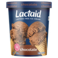 Lactaid Ice Cream, Chocolate, Lactose Free, 1 Quart