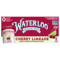 Waterloo Sparkling Water, Cherry Limeade, 8 Each