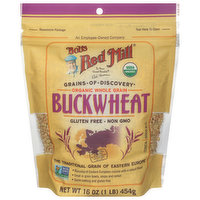 Bob's Red Mill Buckwheat, Organic, Whole Grain, 16 Ounce