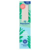 Repurpose Compostables Straws, Super Strong, 50 Each