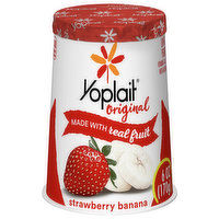 Yoplait Original Yogurt, Low Fat, Strawberry Banana, 6 Ounce