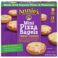 Annie's Pizza Bagels, Three Cheese, Mini, 9 Each