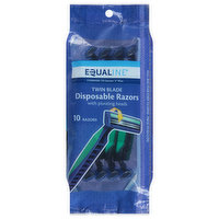 Equaline Razors, with Pivoting Heads, Disposable, Twin Blade, 10 Each