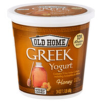 Old Home Yogurt, Honey, Greek, 24 Ounce