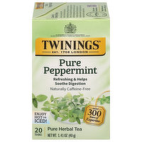 Twinings Herbal Tea, Pure Peppermint, Tea Bags, 20 Each