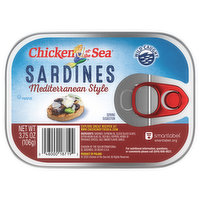 Chicken of the Sea Sardines, Mediterranean Style, Wild Caught, 3.75 Ounce