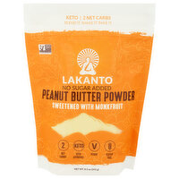 Lakanto Peanut Butter Powder, No Sugar Added, 8.5 Ounce