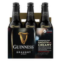 Guinness Stout, Draught, Nitrogenated, 6 Each