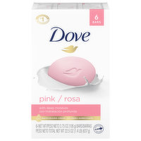 Dove Beauty Bar, Pink, 6 Each