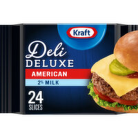 Kraft American Cheese Slices with 2% Milk, 24 Each